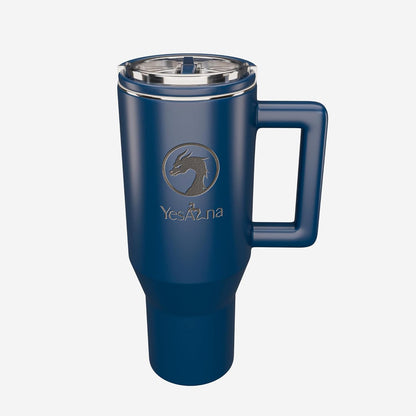 40oz Insulated Tumbler with Straw & Handle – Leak-Proof Stainless Steel