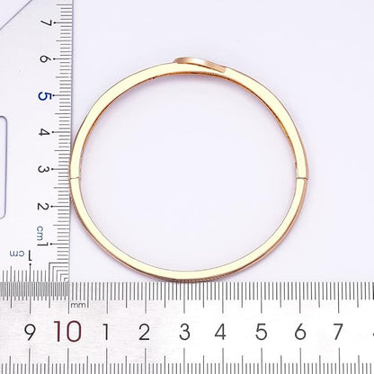 Three-Layered Gold-Plated Crystal Bangle – Elegant Tarnish-Free Bracelet for Women, Perfect Gift Jewelry
