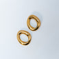 Chunky Irregular Hoop Earrings – Gold or Silver | Tarnish-Free Stainless Steel by Yesalna