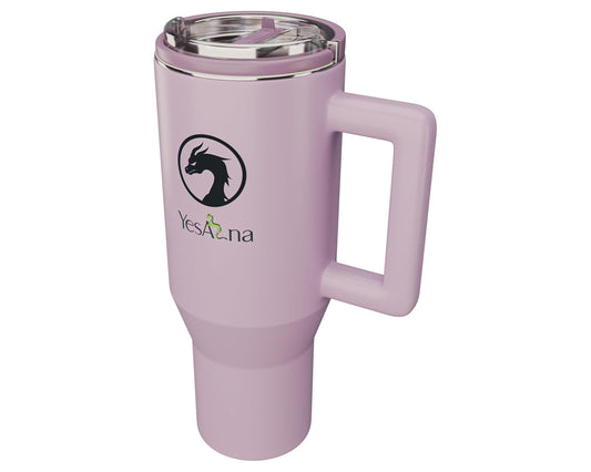 40oz Insulated Tumbler with Straw & Handle – Leak-Proof Stainless Steel